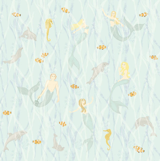 Wallpower Junior Nursery Wallpaper - Teal