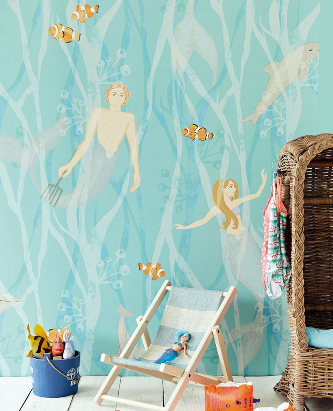 Wallpower Junior Nursery Room Wallpaper - Blue