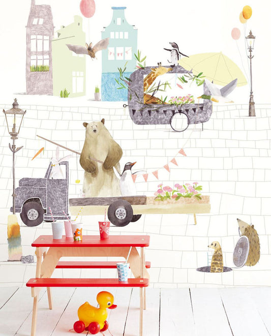 Wallpower Junior Nursery Room Wallpaper - Multicolor