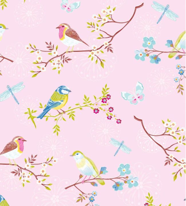 PS4 Seven Nursery Wallpaper - Pink