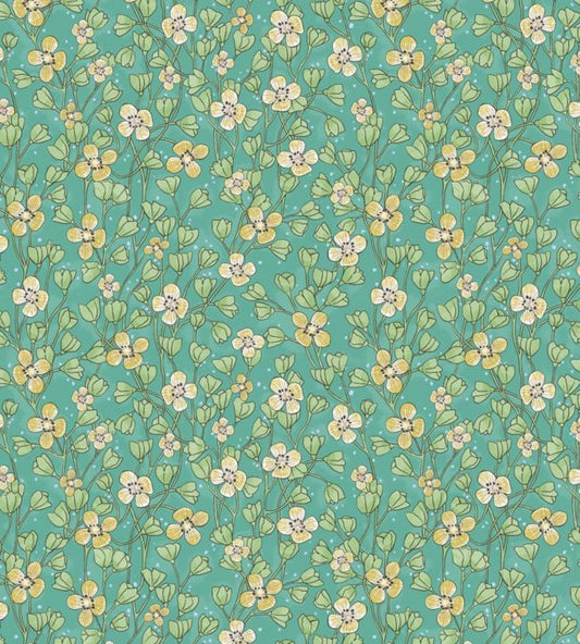 Rice II Four Nursery Wallpaper - Green