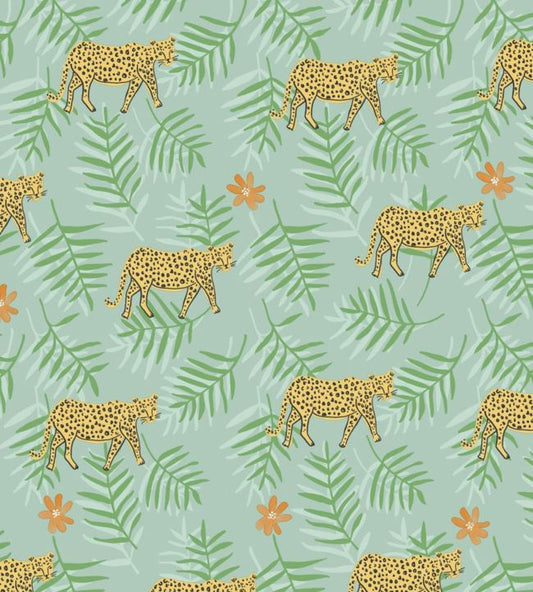 Rice II Six Nursery Wallpaper - Green