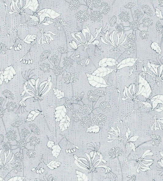 Rice II Seven Nursery Wallpaper - Silver