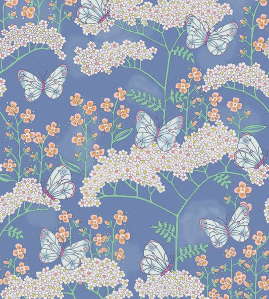 Rice II Twenty Two Nursery Wallpaper - Blue