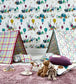 Hopscotch Nursery Room Fabric - Multicolor