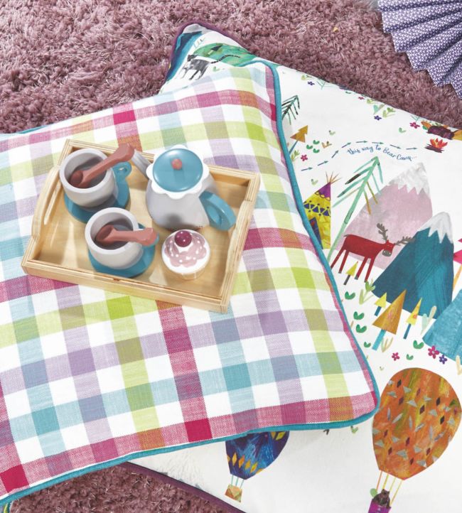 Hopscotch Nursery Room Fabric 3 - Multicolor