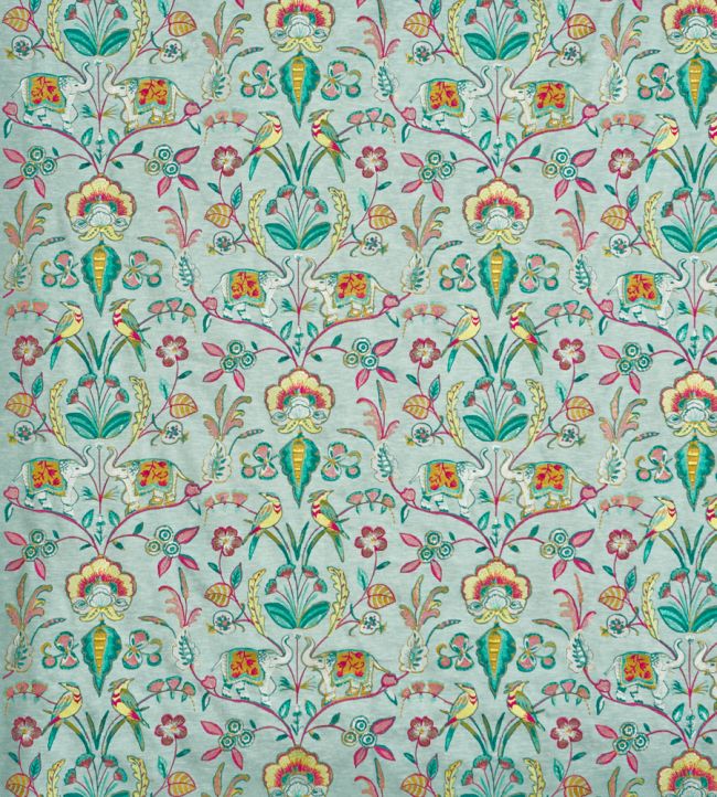 Raj Nursery Fabric - Teal