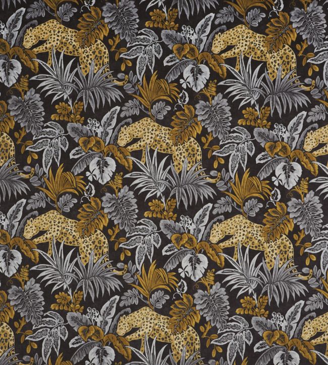 Leopard Nursery Fabric - Gray