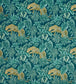 Leopard Nursery Fabric - Teal