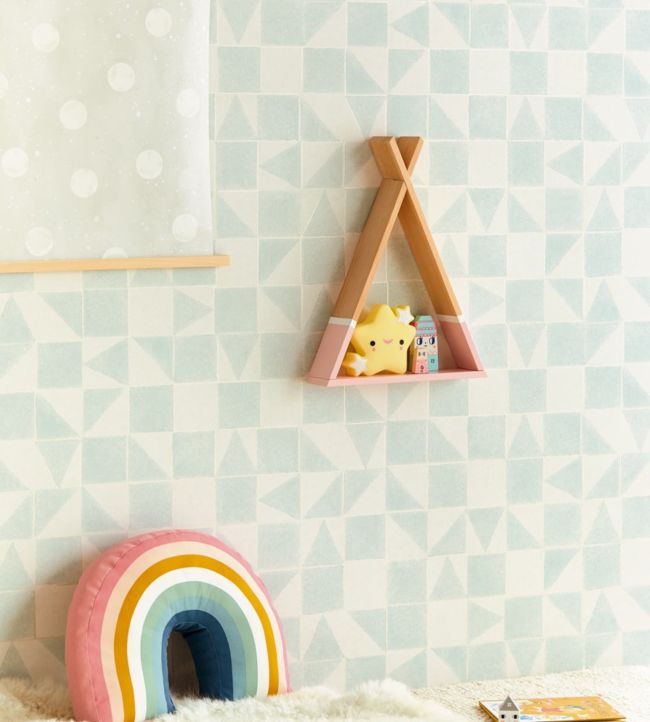 Mini Me Nine Nursery Room Wallpaper 2 - Blue