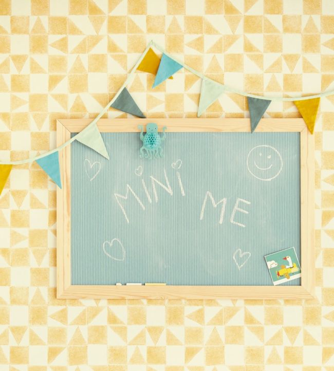 Mini Me Nine Nursery Room Wallpaper - Sand
