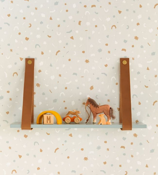 Mini Me Ten Nursery Room Wallpaper - Cream