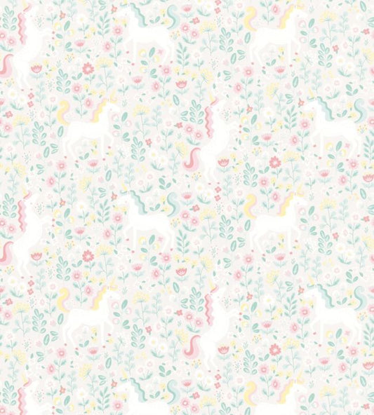 Mini Me Eleven Nursery Wallpaper - Cream