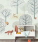 Mini Me Thirteen Nursery Room Wallpaper - Blue