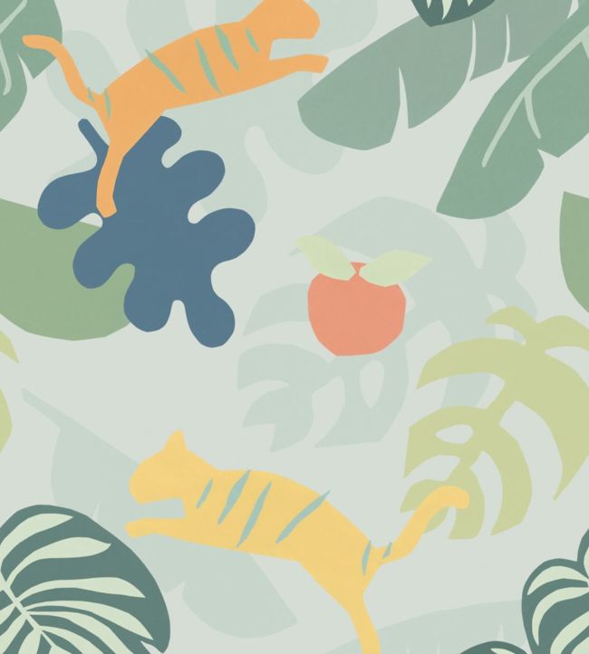 Mini Me Seventeen Nursery Wallpaper - Green