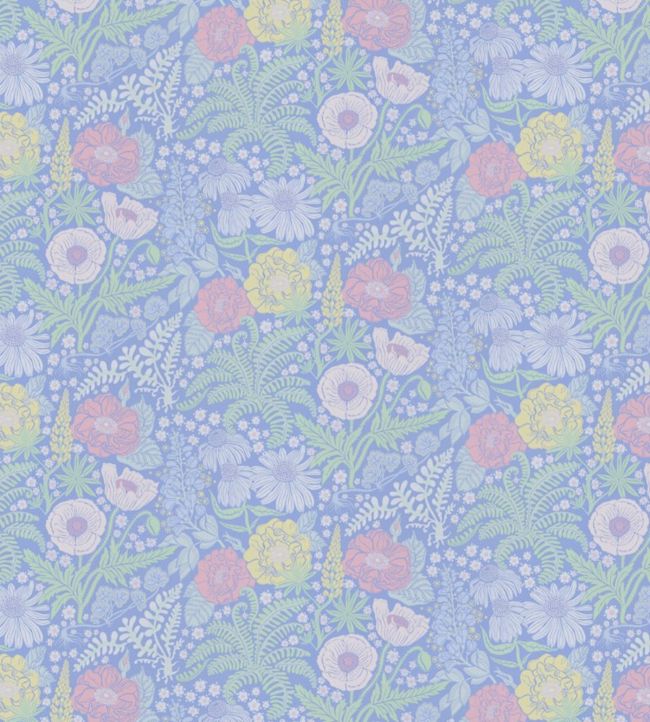 Lisa Nursery Wallpaper - Blue