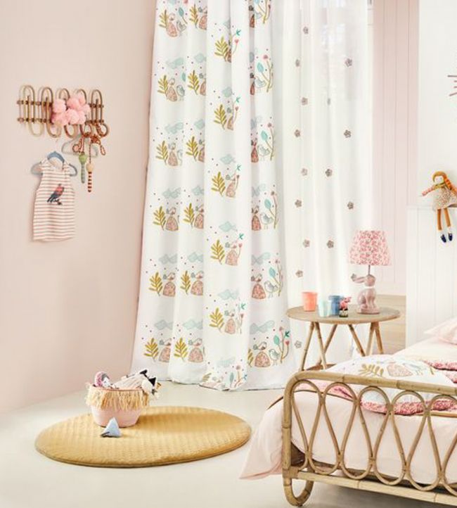 Rose & Jeanne Nursery Room Fabric - Cream
