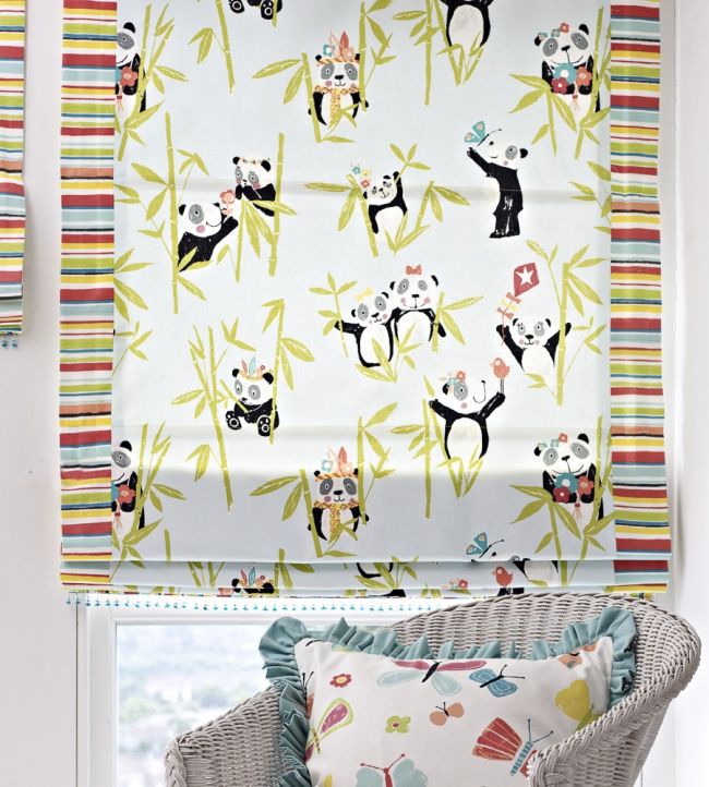 Panda Nursery Room Fabric - Multicolor