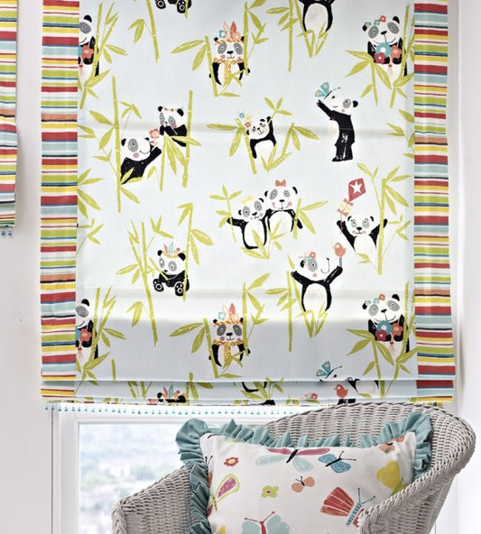 Panda Nursery Room Fabric - Multicolor