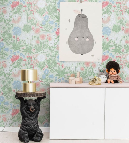 Lotte Nursery Room Wallpaper - Green