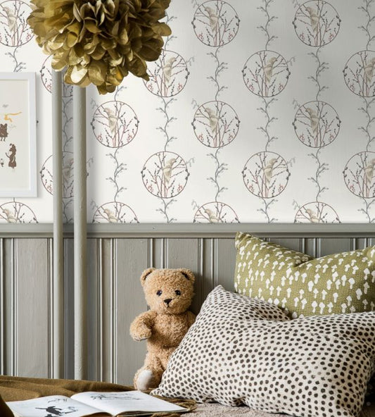 Vide Nursery Room Wallpaper - White