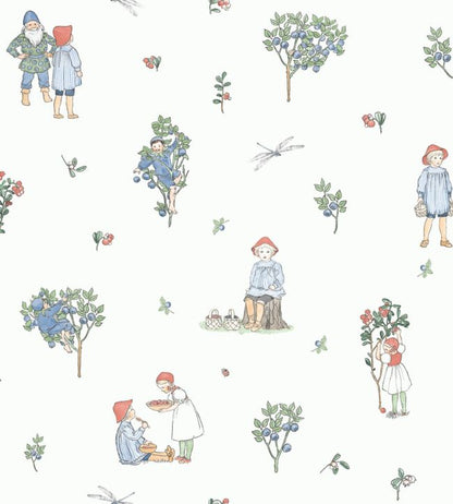Putte Nursery Wallpaper - Cream