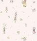 Blomsterfesten Nursery Wallpaper - Pink