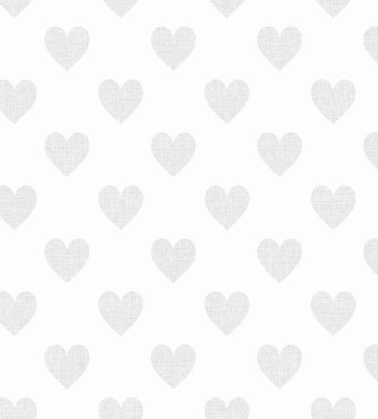 Sweetheart Nursery Wallpaper - White