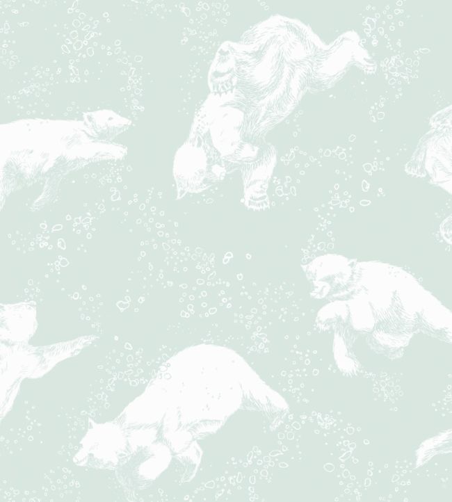 Polarn Nursery Wallpaper - Green