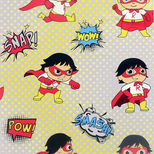 Super Ryan's World Nursery Wallpaper - Multicolor
