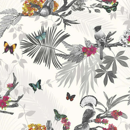 Mystical Forest Imagine Nursery Wallpaper - Gray