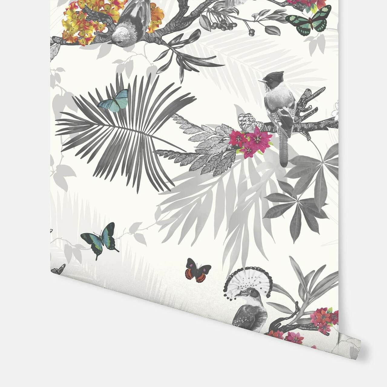 Mystical Forest Imagine Nursery Room Wallpaper - Gray