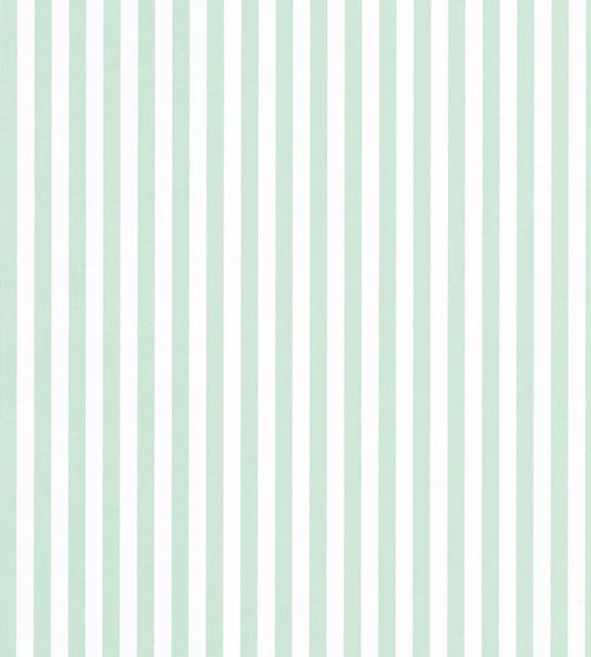 Happy Dreams Rayure Nursery Wallpaper - Teal