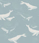 Whales Nursery Wallpaper - Blue