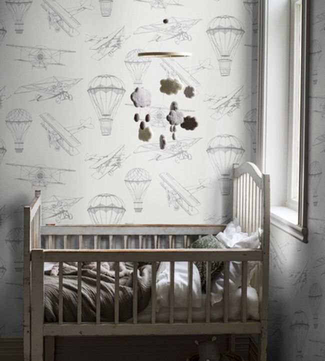 Bon Voyage Nursery Room Wallpaper - Cream