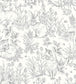 Forest Friends Nursery Wallpaper - Grey