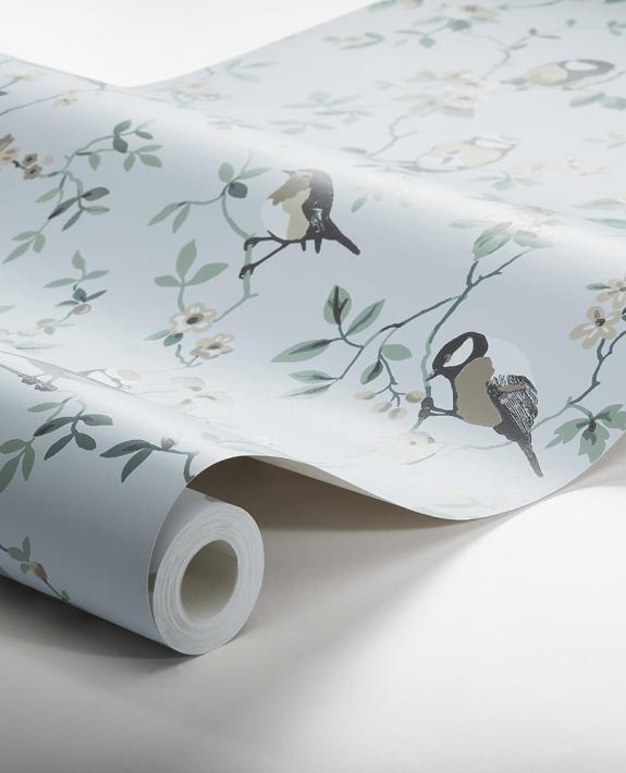 Falsterbo Birds Nursery Room Wallpaper 2 - Blue