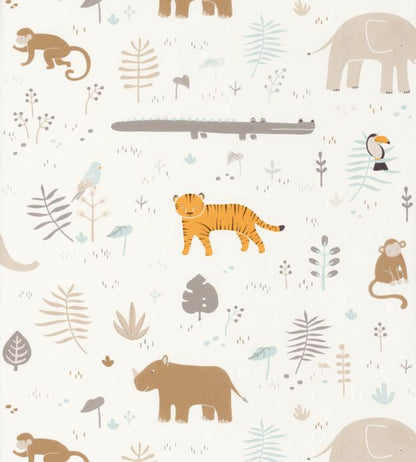Savanna Nursery Wallpaper - Cream