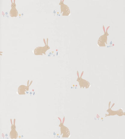 Bunny Nursery Wallpaper - Purple
