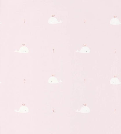 Whale Nursery Wallpaper - Pink