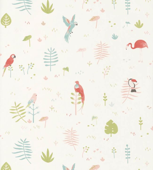 Tropical Nursery Wallpaper - Cream