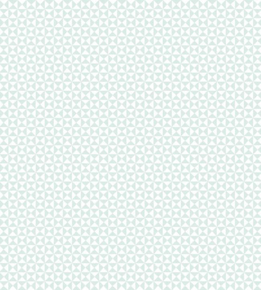 All Over Geometrique Nursery Fabric - Teal