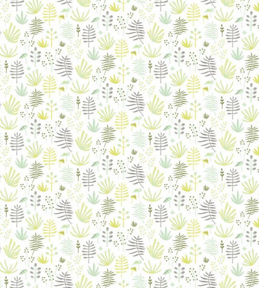 All Over Jungle Nursery Fabric - Yellow