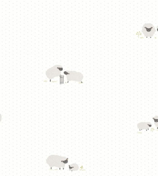 Nino Nursery Wallpaper - White