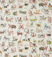 Animal Alphabet Nursery Fabric - Multicolor