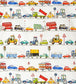 On The Road Nursery Fabric - Multicolor