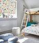 Bubbles Nursery Room Fabric 3 - Multicolor