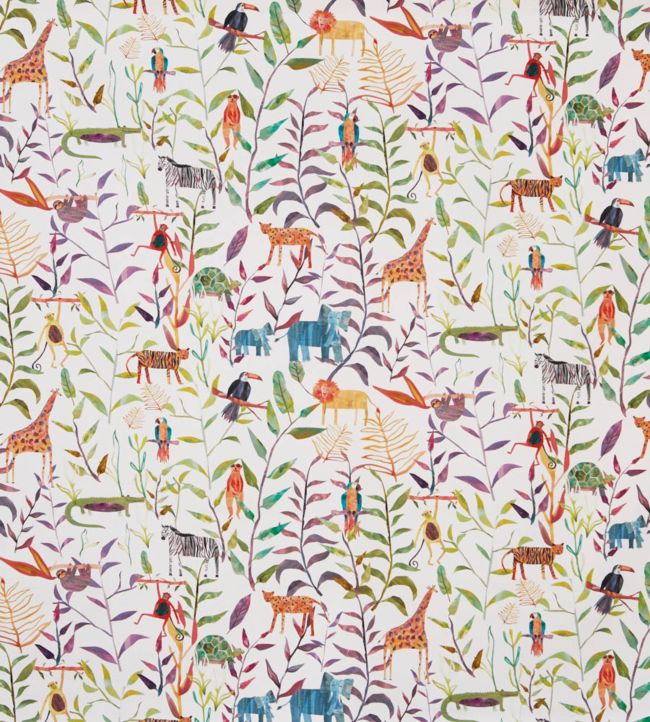 Hide And Seek Nursery Fabric - Multicolor
