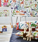 Hide And Seek Nursery Room Fabric 3 - Multicolor