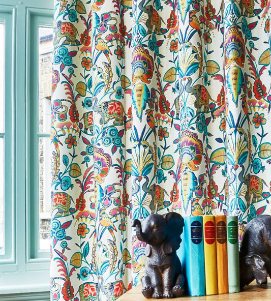 Bangalore Nursery Room Fabric - Teal